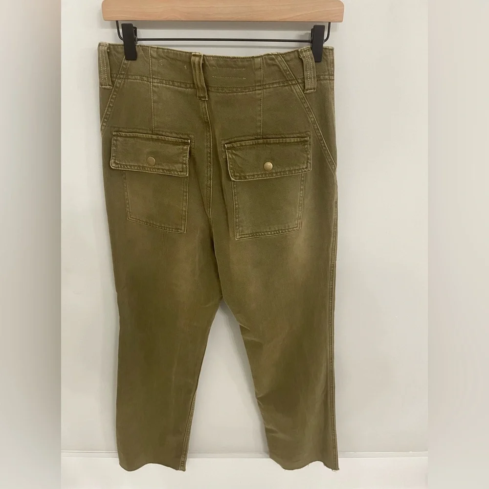 Anthropologie Pilcro Level Utility Pants Safari Green Size 28 cargo Casual. 6 - Picture 6 of 9